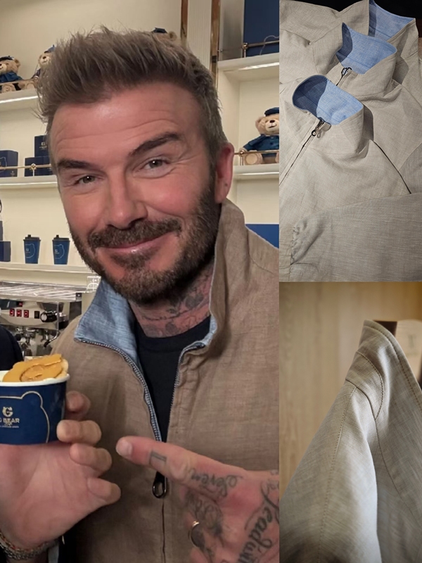 Lp Linen Reversible Bomber Jacket Solbiati Linen Reversible Jacket Beckham Same Style Jacket