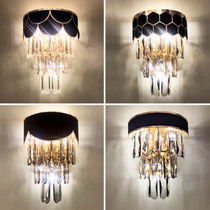 Love lamp post-modern simple crystal wall lamp creative light luxury aisle living room bedroom bedside TV background wall light