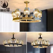 Love lamp Castle light luxury living room chandelier modern simple atmosphere American Net red bedroom crystal high-end set Restaurant combination