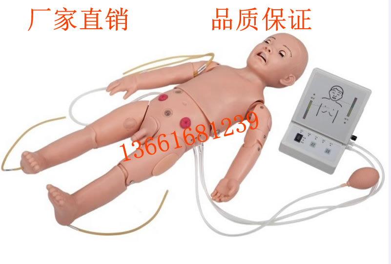 全功能一岁儿童高级模拟人 一岁儿童护理及CPR模拟人 T432