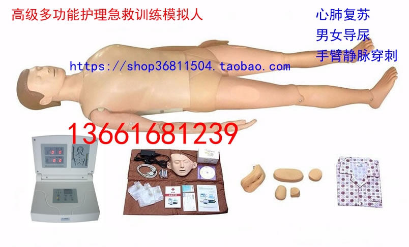 高级多功能护理急救训练模拟人导尿静脉输液手臂一体心肺复苏模型