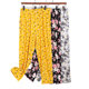 New floral plus fat plus size fat mm elastic casual mid-pants home loose slimming pants ເຈັດແປດ 200 ປອນ