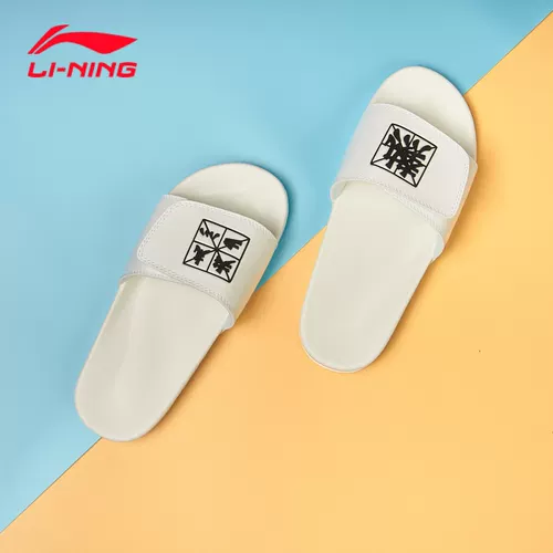 Li Ning, Дисней, летние тапочки подходит для мужчин и женщин, спортивная нескользящая пляжная обувь для отдыха, сандалии, Дисней Микки Маус