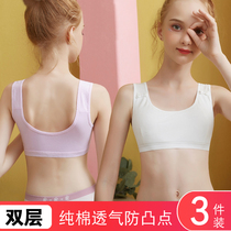 Girls underwear inside wear cotton development double-layer anti-bump vest childrens chest 8-12 year old girl underwear