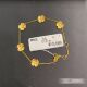 Chow Sang Sang Hong Kong Exclusive Store Pure Gold Roman Gold with Diamond Lucky Four-Leaf Clover Five-Flower Gold Bracelet 95801B