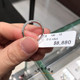 Hong Kong Chow Sang Sang Genuine 18K Diamond Ring White Gold Promessa Diamond Ring for Women 87757R