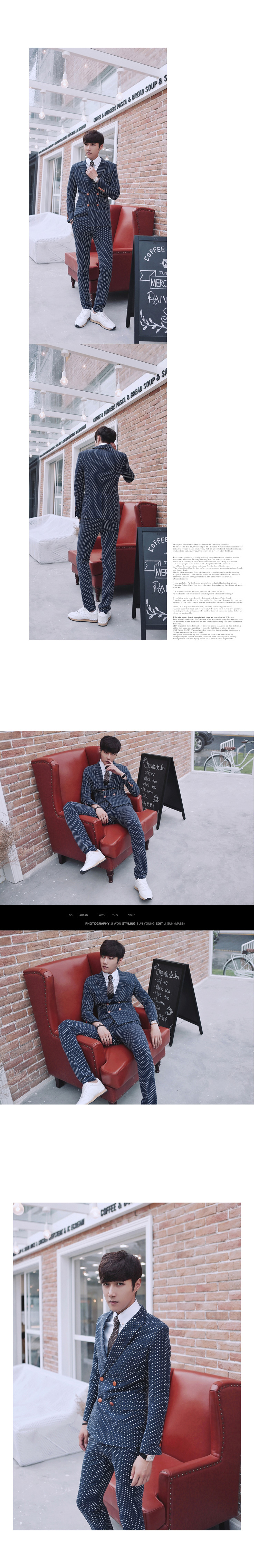Costume homme en coton pour automne - Ref 1577463 Image 27