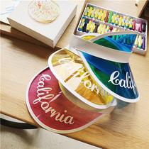 ◆Aiko ACC ◆ INS Korean children anti-ultraviolet candy color empty hat sun hat New