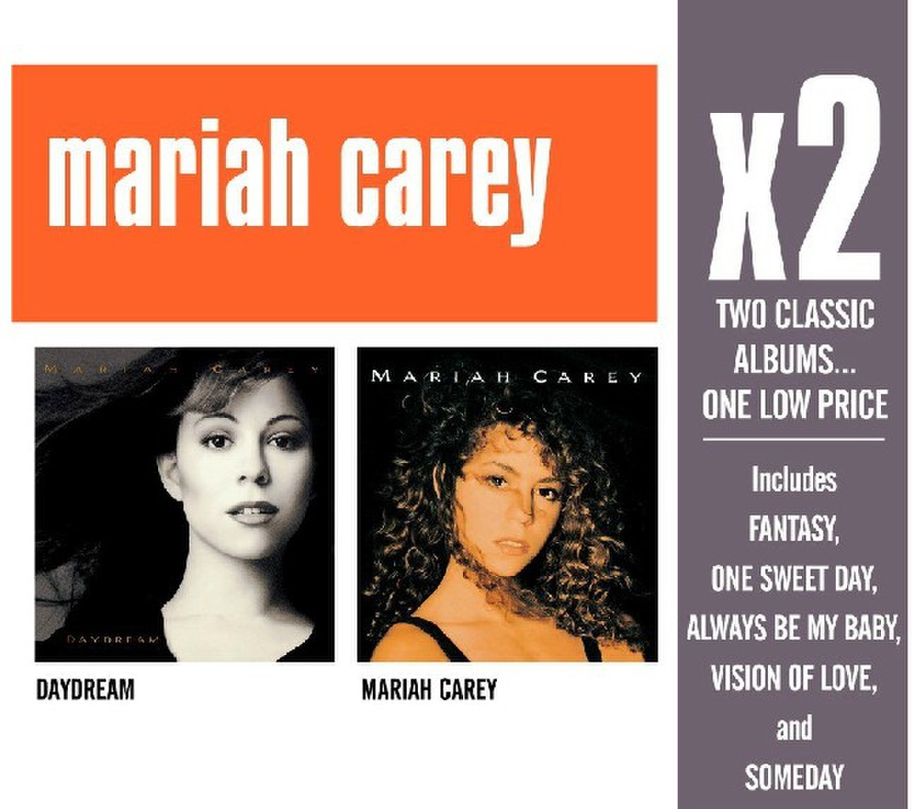 现货 玛丽亚凯莉 MariahCarey 同名专辑+美梦成真2CD巨星双碟系列