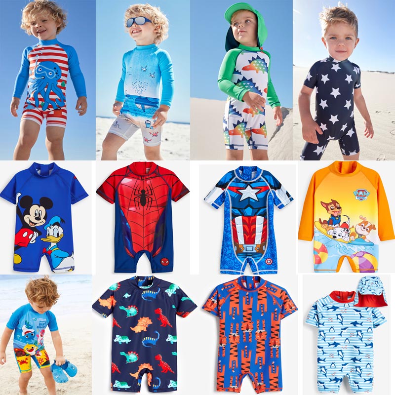 Spot NEXT children's swimsuit baby boy boy swimsuit hot spring beach sunscreen one-piece swimsuit