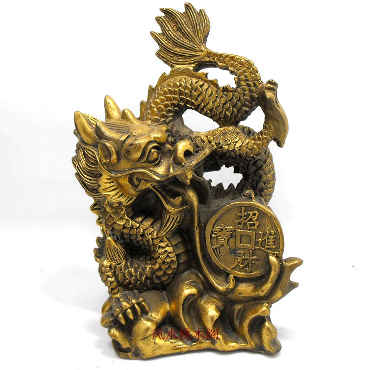 Bronze Dragon Pendulum Piece Zodiac Zodiac Dragon Home Craft Ornament Bronze Dragon