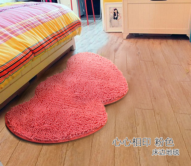 Chenille Tim Thảm thảm thảm sâu bướm phòng tắm phòng ngủ máy dễ thương Carpet skid rửa - Thảm thảm ngủ trưa văn phòng