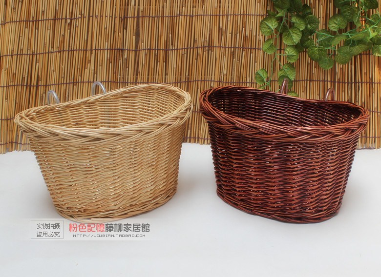 Car basket rattan bricked bike basket Bike Basket Folding Car Basket Waterproofing Electric Car Kids Car Hook car basket-Taobao