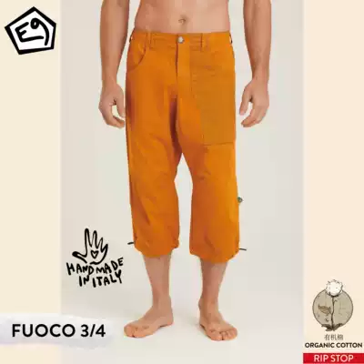 E9 Rock Climbing Fuoco3 4 Men Sports Capri pants Tear Resistant Fabric Comfortable Lightweight Breathable SS21