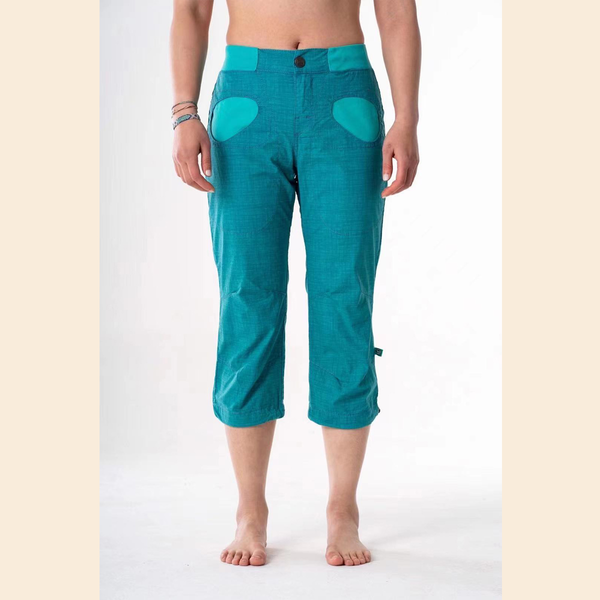 E9 rock climbing Onda Story3 4 women's seven points pants organic cotton elastic comfortable collision color SS21