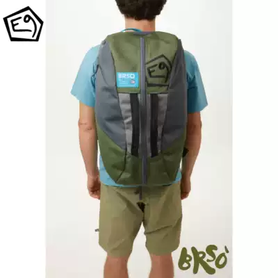 E9 rock climbing Brso 42 liters outdoor rock climbing equipment bag (including floor mat) double shoulder turtle shell bag bag