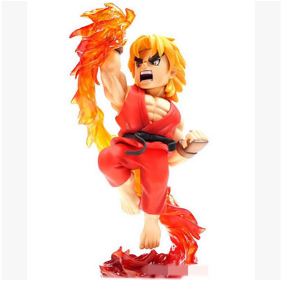 Bigboystoys街头霸王街霸t N C 红ken 升龙拳阿肯发光发声手办