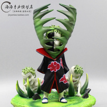 Naruto AY absolute black and white Xiaoxiao organization GK Uchiha Ferret Q edition hand-made statue model ornaments