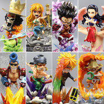 One piece PT GK Snake man Luffy Frankie Joe Basso Long Shanzhi Straw hat group hand-made model ornaments