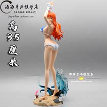 One Piece GK burst clothes Nami handmade straw hat one piece group can take off the luminous model limited edition statue ornament gift