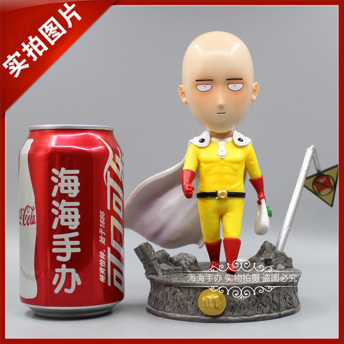 One punch Superman GK DT Qi jade teacher Buy food Q Edition bald Beatle model statue SD model