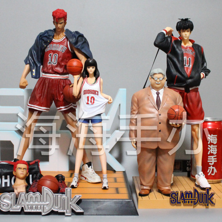 Slam Dunk GK Sakuragi Flower Road Rukawa Maple Akagi Haruko Anzai Coach National Competition Hand-run Model Ornament