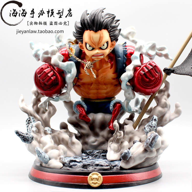 Sea thief King GK Four Stalls Ruf BBT Ape King Gun Double Fist Flag Son Statue Model Pendulum