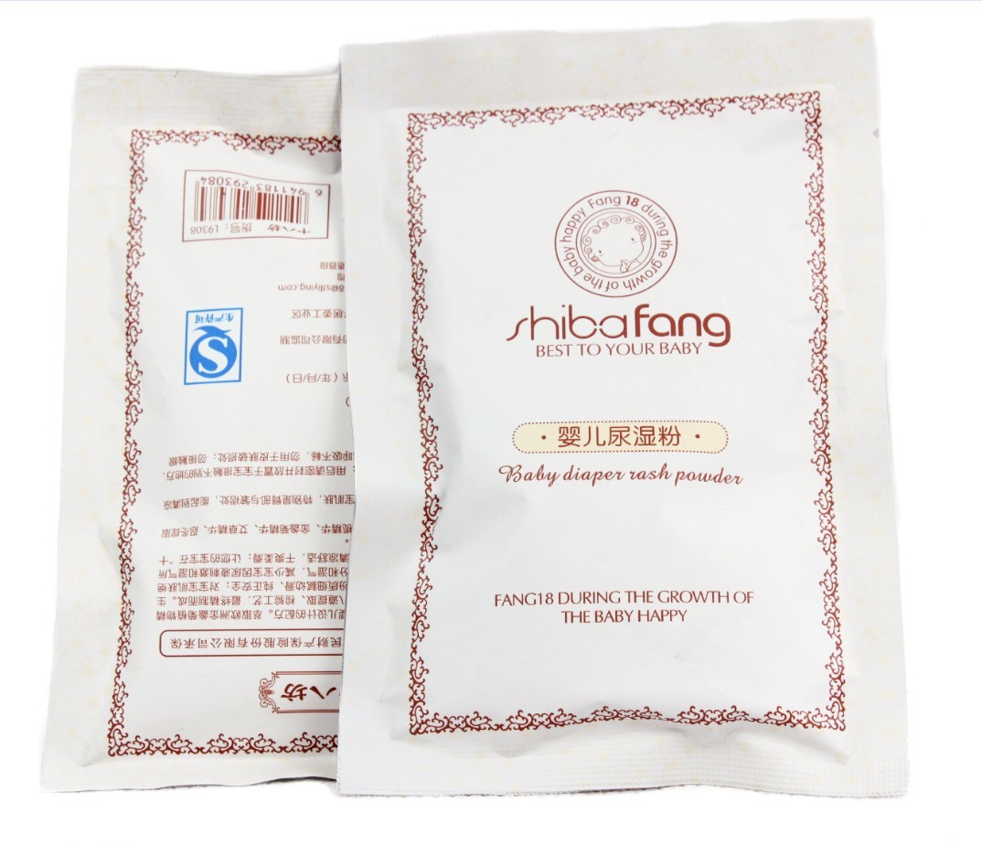 正品丽婴十八坊 婴儿宝宝爽身粉 婴儿尿湿粉 60g 9308-1