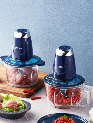 Emmett meat grinder Household electric multi-function small cooking automatic stirring stainless steel minced vegetable minced meat stuffing machine