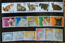 Foreign stamped animal stamps are different 16 pieces of 13 88 yuan