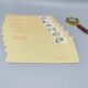 120 points postage sticker 1.2 yuan stamp with mailing for student DIY letters retro 10 pack yellow envelopes