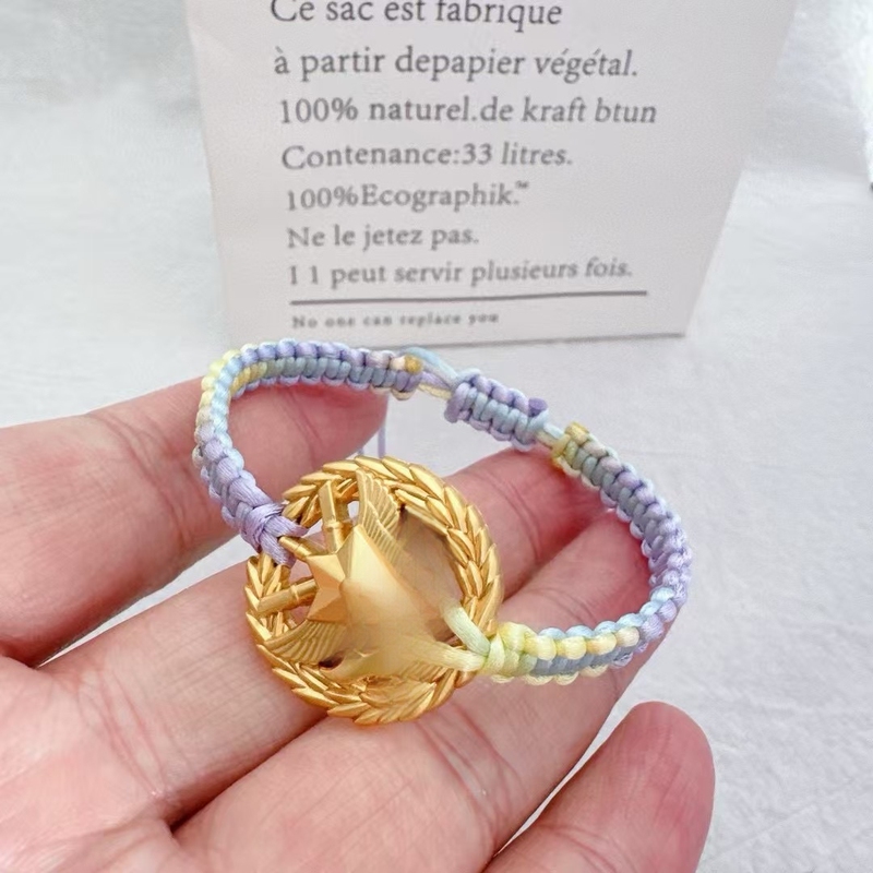 Sea Light Firefighting Themed Creative Woven Flower Bracelet Women's Bracelet Jewelry