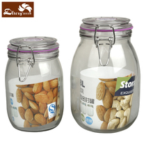 Dilix sealed jar glass food bottle honey lemon passion fruit bottle kimchi jar with lid for household