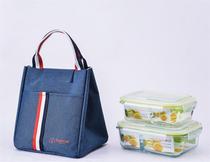 Rice box bag insulated bag tote bag canvas handbag lunch bag aluminum foil with lunch box bag