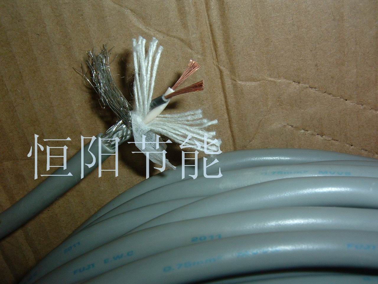 7 Japan imports Fuji 2 core 0 75 square double twisted shade line power cord signal control wire copper core soft