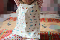 Warm Heart children summer cotton elastic vest Baby Cotton lycra knitted vest wide shoulder base shirt