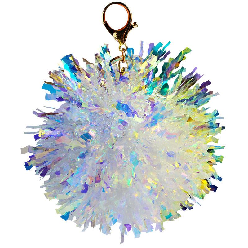 La La flower ball pendant La La fuck flower ball keychain Mini flower ball simple bag hanging flower ball game small gift