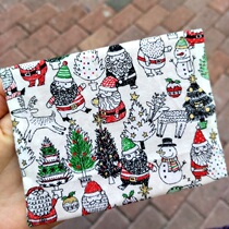 Neko handmade ~ Tissue bag Busy Christmas