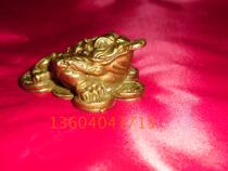 Copper funerary objects funeral supplies golden toad for fortune