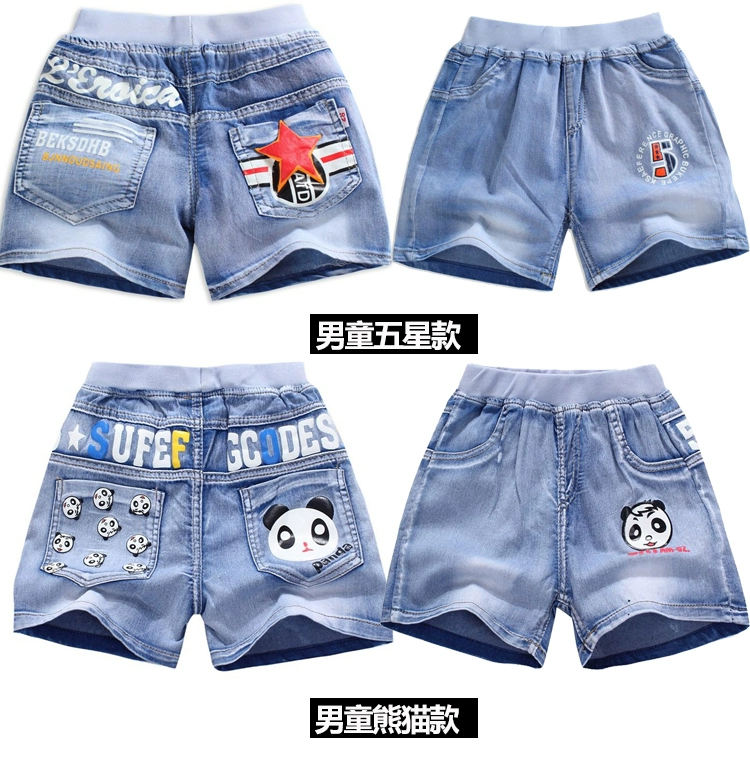 Cô gái quần short denim mùa hè 2018 mới của Hàn Quốc thời trang trẻ em lớn của quần áo lỗ mùa hè ăn mặc cotton phần mỏng kinh doanh quần áo trẻ em