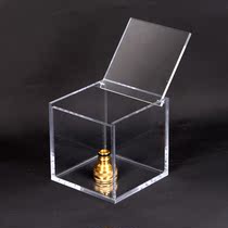 Transparent acrylic display case shell-shelf exhibition shelf organic glass plate hand office auspicious object paparazzi box customization