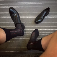 [3 đôi] Vớ nam Slim Dress Sexy Thanh niên khử mùi thoáng khí Thoải mái quý ông Stockings thú vị tình dục Đàn ông - Vớ sợi tre vớ cotton nam nữ