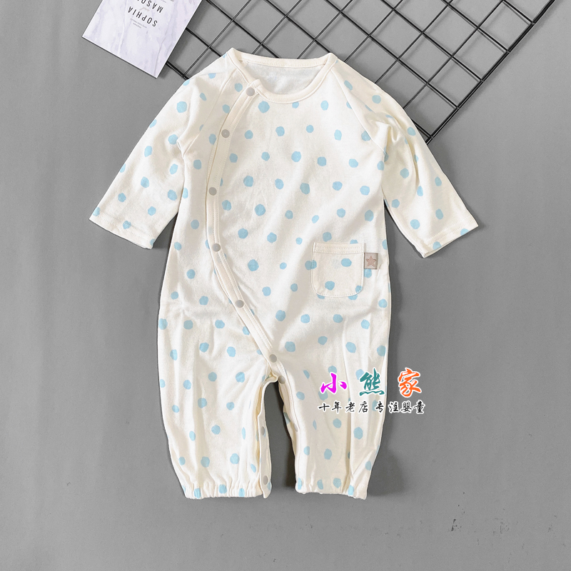 Daily single newborn onesie infant pure cotton underwear male and female baby long-sleeved romper spring and autumn models