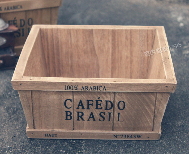 Outer single ZAKKA miscellaneous goods wooden storage box Log storage box Wood paulownia wood made flower utensils