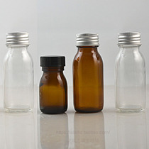 60ml 30ML transparent glass bottle big mouth bottle wide mouth bottle with cap display bottle makeup water bottle pure Dew separate bottle