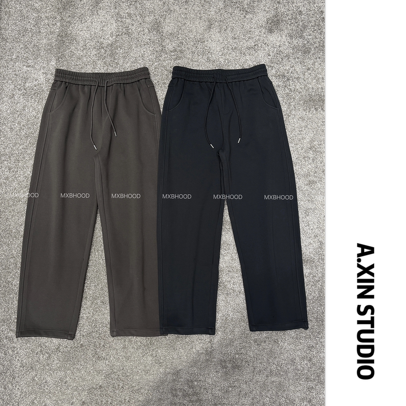 【Slim Fit Straight Casual Pants】Autumn and Winter Thickened Straight Casual Knit Pants, Minimalist Versatile Slimming Solid Color 【Slim Fit Straight Casual Pants】Autumn and Winter Thickened Straight Casual Knit Pants, Minimalist Versatile Slimming Solid Color