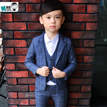 5 baby suit men 1-3 years old tide suit handsome 7 childrens suit three pieces Korean version 6 boys dress winter plus Velvet