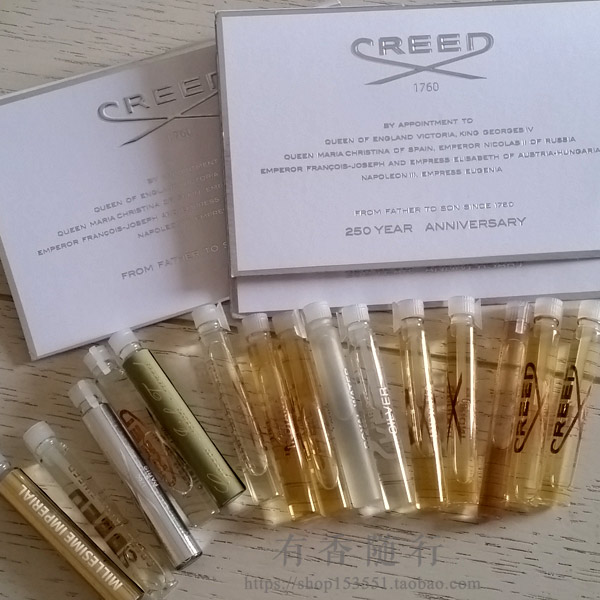 CREED Silver Mountain Spring Empire Napoleon Hương Mẫu thử nghiệm ống gốc 2ML dior sauvage 10ml