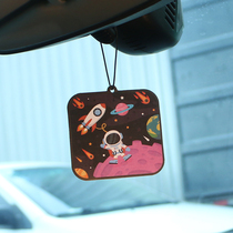 Day Department JDM On-board Pendulum accessories Hanging Love Astronaut Car Rearview Mirror Pendant Astronaut Aroma Sheet Adornment
