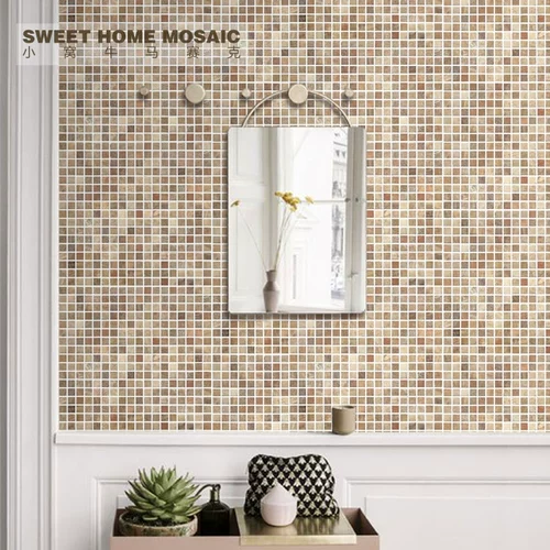 Мраморная фоновая стена плитка, деревянная зерна желтая культура камень натуральный камень ванная комната кухня балкон -ресторан европейский стиль наклейки на стены